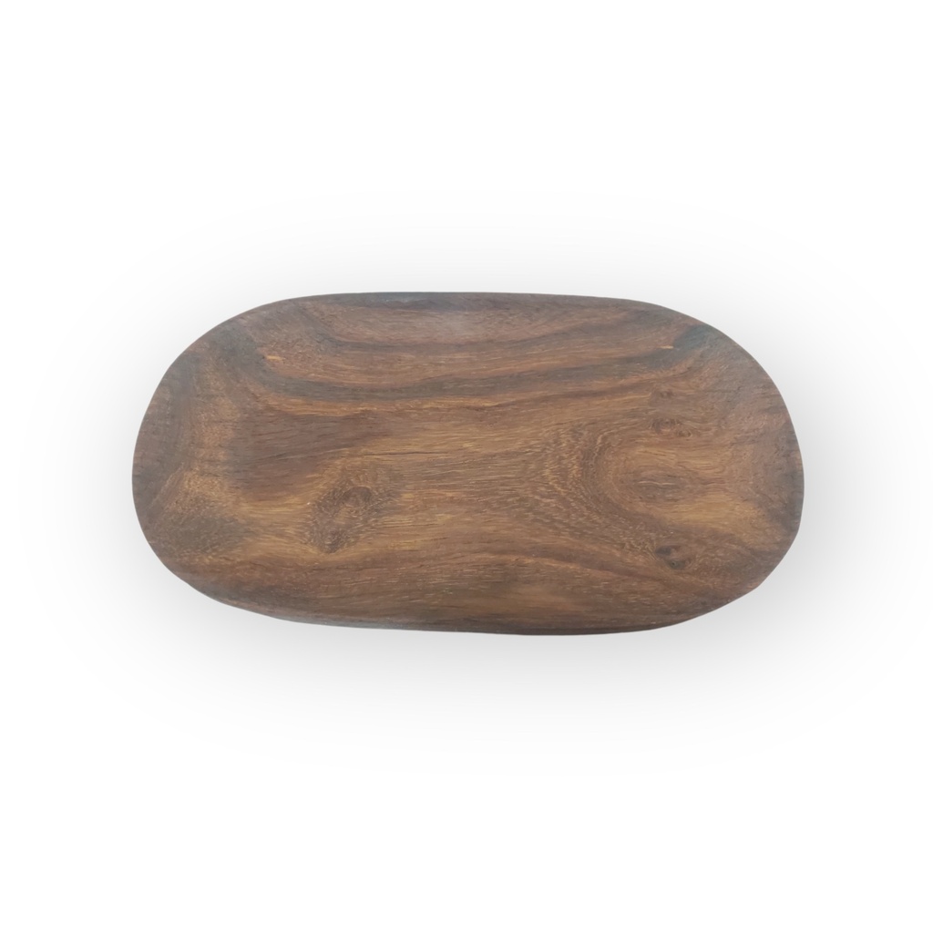 Wooden long tray natural oiled sheesham small - 20x11x1,5cm - p2/8