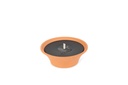 Terracotta pot - Ø 23 x 8cm - 1 - ext. cot. - p/6/216