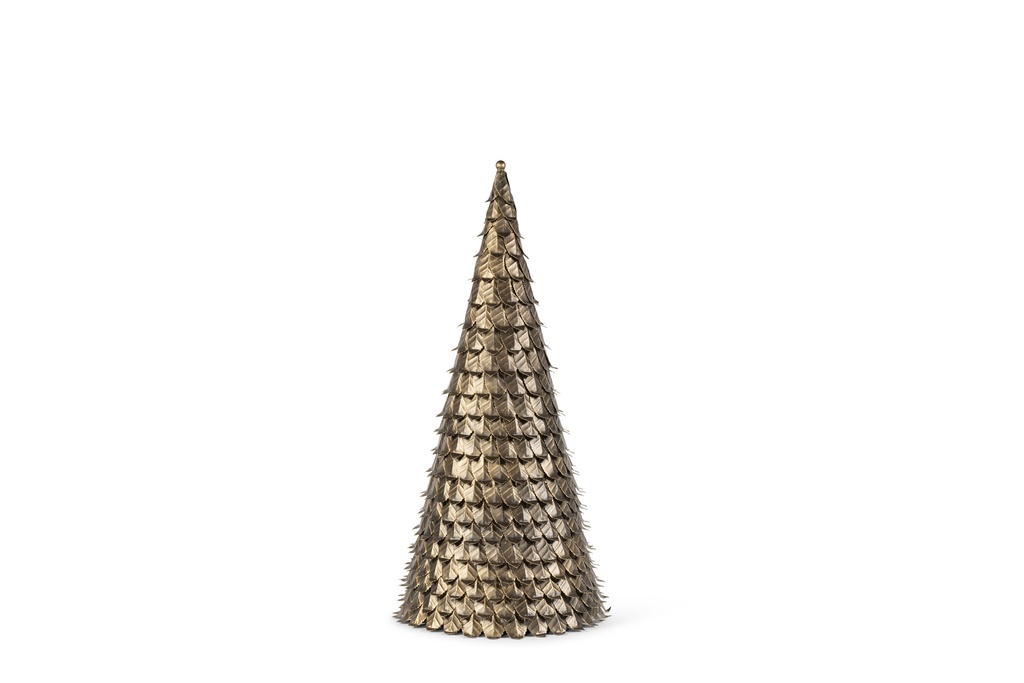 Medium X-mas Tree bronze leaves - Powder coat - Iron - Ø35x70cm - p 1