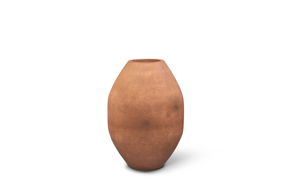 Planter oval terra cotta with linner - small - Ø57x79 - p/1/1