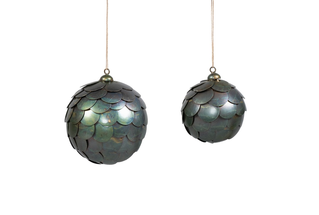 Hanging ball aged brass crackle large - Ø10cm - p 4/48
