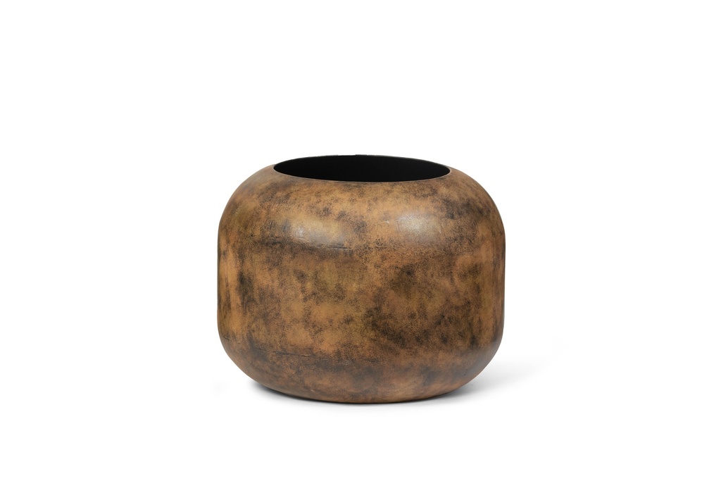 Planter bulb brown yellow patina - large - Ø56x42cm - p 1/1
