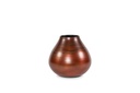 Vase metal - burned copper patina - large - Ø 40x38cm - p/1
