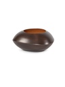 T-Lightholder copper antique / orange enamel - 12x12x5,5cm - 6/48