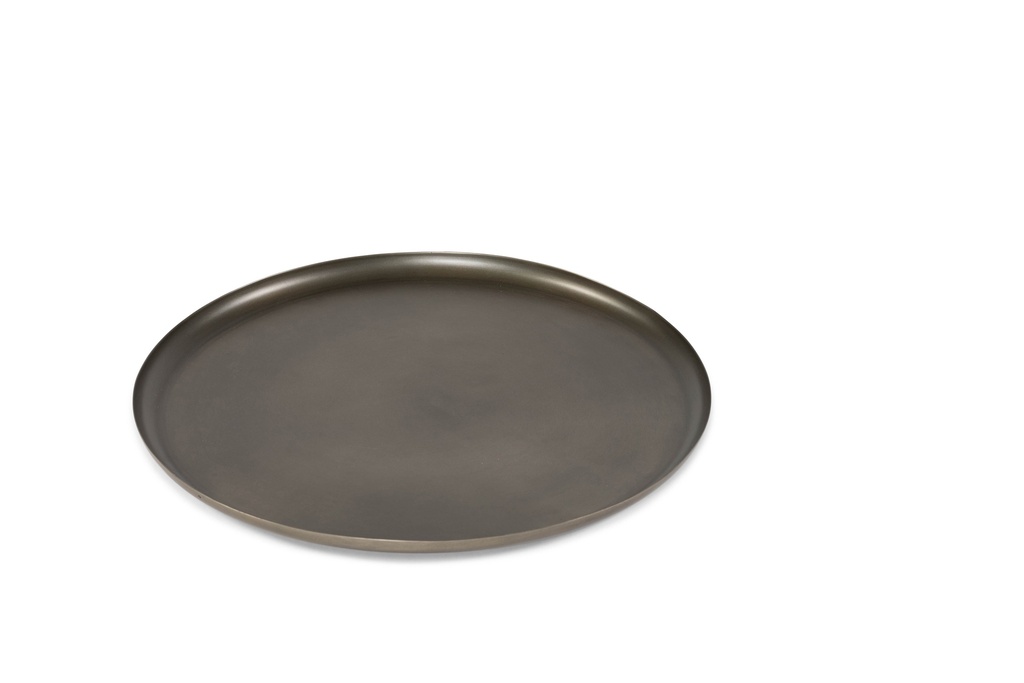 Plate - nickle antique -  Ø40cmx2cm - p1/9