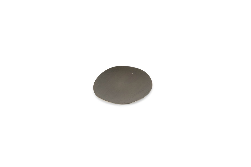 Candleplate - organic - nickle antique - set of 2 - 8x8x1/11x11x1 - p 2/72