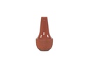 Vase lower texture upper enamel terra cotta medium - Ø26x50cm - p 1/4