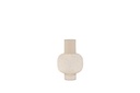 Bolvase texture on stand enamel beige medium - Ø25x38cm - p 1/4