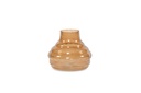 Vase bottle neck - stone finish - sprayed - bronze - large - Ø25x18cm - p/1/2