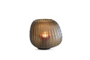 Mouthblown vase organic cutting copper - small - Ø30x27cm - p/1/1
