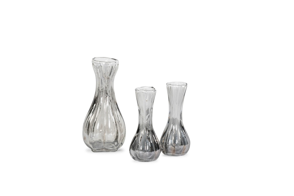 Soliflower organic - smoke - luster -small - Ø5x13cm - p/4/24