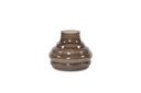 Vase bottle neck - stone finish - sprayed - smoke - large - Ø25x18cm - p/1/2