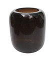 Mouthblown vase smoke shiny - medium - Ø21x23cm - p/1/1