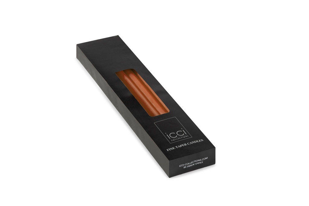 FINE TAPER CANDLES - Ø 1,2 x 28cm - 5 hours - 1 int. cot. - 10 pcs/box - p/6