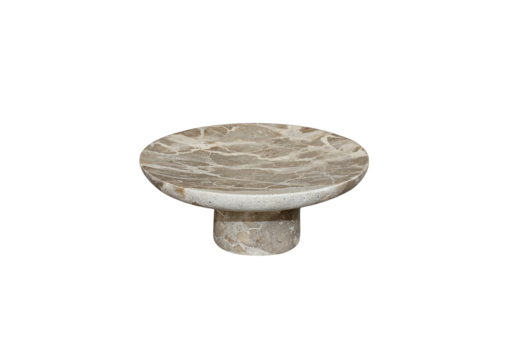 Cake stand marble - Ø25x10cm - p/1/1