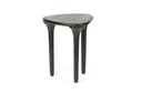 Side table organic smooth - black wood - 42x42x42cm - p/1/1