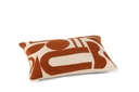 Cushion embroidery orange/beige with filler - 40x60cm - p/1/10