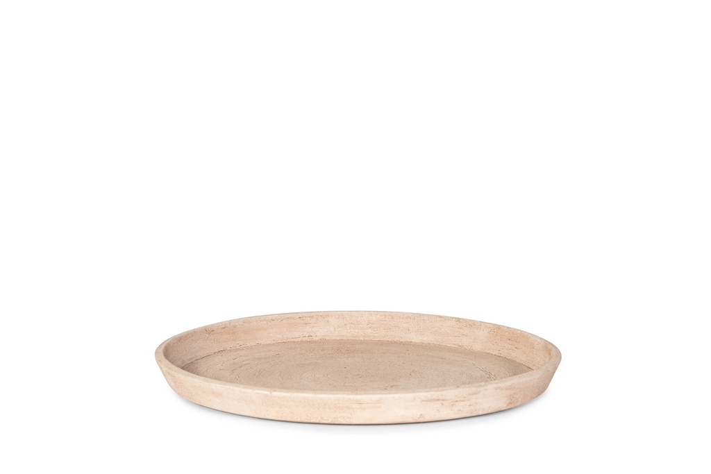 Plate rude soft terracotta - Ø50x4cm - P/3