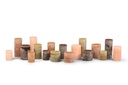 PACKAGE 1 Cylinder Candles (78 pcs) (SS26) : Mix of Ø 7cm - Ø 8,6cm - Ø 10cm in our trendy colours (02, 94, 24, 27)