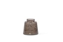 Vase stone finish sprayed smoke small - Ø15 x 15cm - p 4