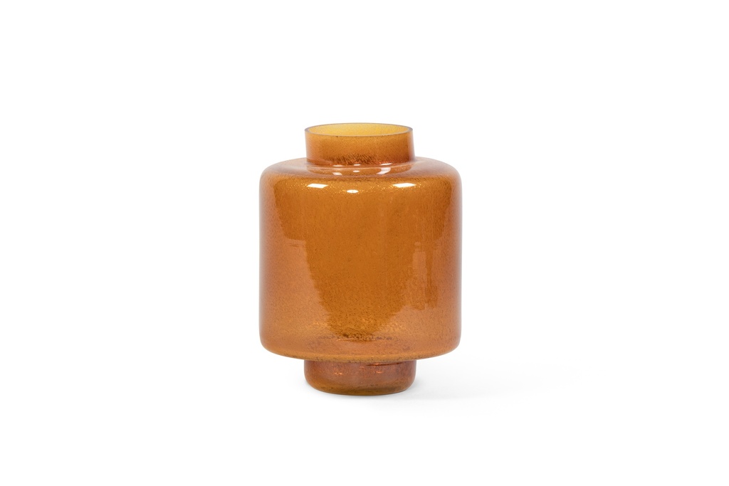Vase foam sprayed amber large - Ø19.5 x 24cm - p 1
