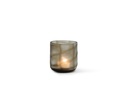 T-light holder handcutted smoke/clear medium - Ø12x13cm -p 1