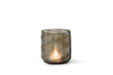 T-light holder handcutted smoke/clear large - Ø15 x 16cm - p 1