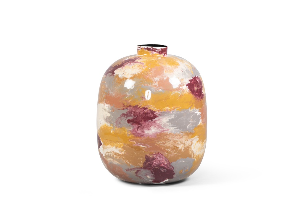 Vase handpainted mix colour  enamel big- Ø40x50cm - p 1