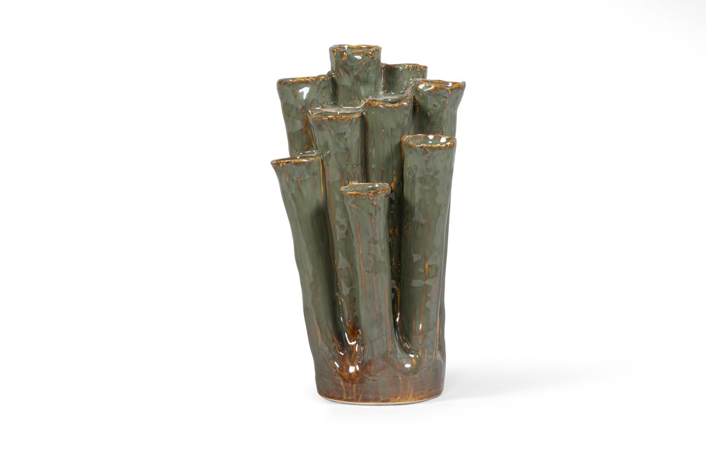 Multivase stoneware green large - 16.5x 17.5 x 32 - p 2