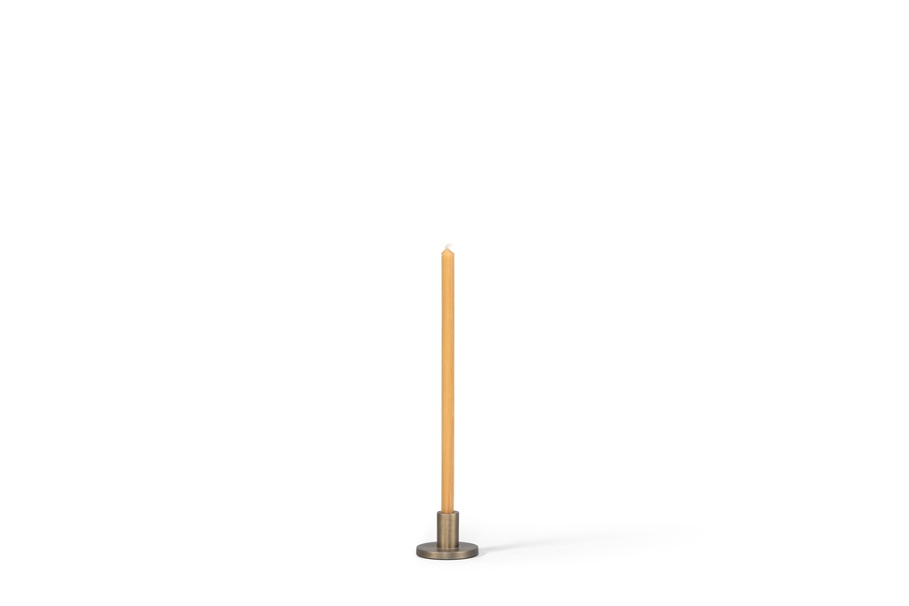 Fine taperholder brushed brass antique small - Ø6 x 3cm - p 4
