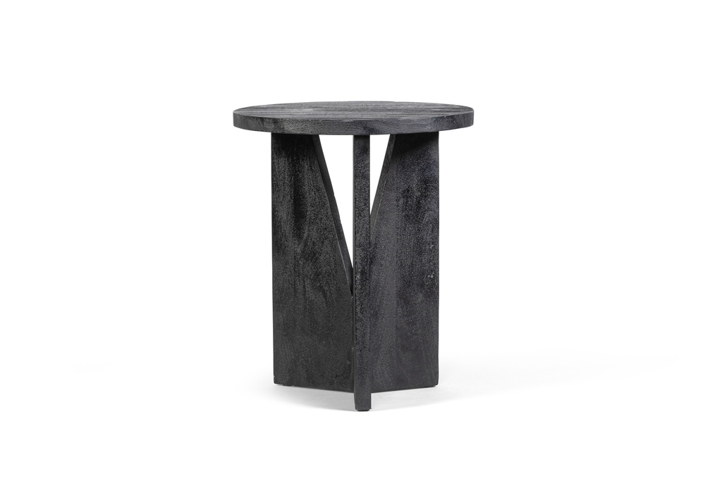 Side table sandblast black small - Ø41 x 48cm -p 1