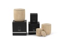 Scented candle candlepot concrete ecru medium - Ø12 x 13cm - 2 int.cot.wicks - p 4