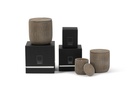 Scented candle candlepot concrete taupe large - Ø14 x 15cm - 3 int.cot.wicks - p 2