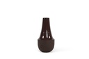Vase lower texure upper enamel burgundy - medium - Ø26 x 50 cm - p 1/4