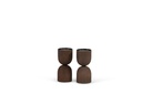 Candle holder brown stained cork small - Ø11 x 21 cm - p 1/16
