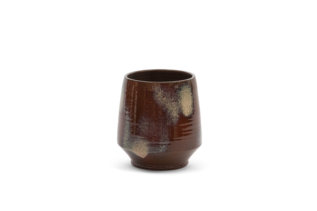 Outdoor candle red glazed terracota - Ø22 x 24cm -p 22